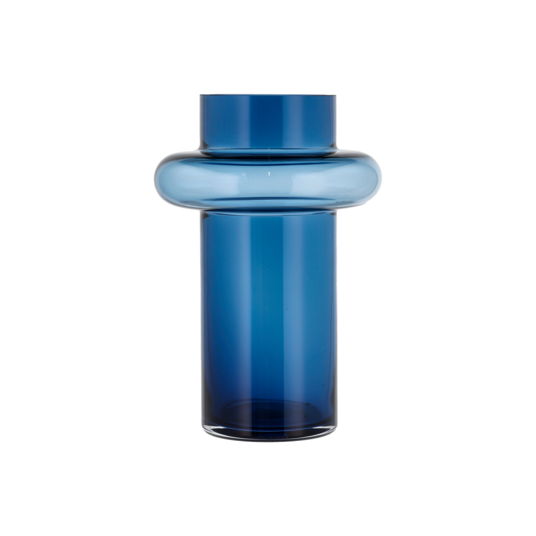 Tube vase blå 30 cm - Lyngby glas